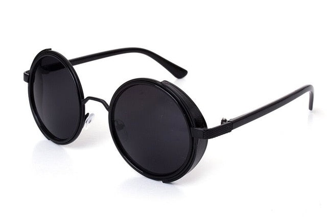 Unique Men Round Coating Sun Glasses