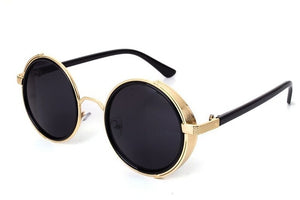 Unique Men Round Coating Sun Glasses