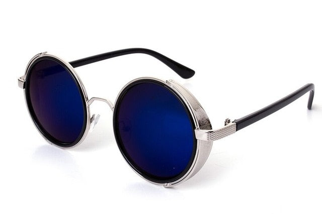 Unique Men Round Coating Sun Glasses
