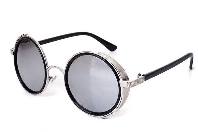 Unique Men Round Coating Sun Glasses