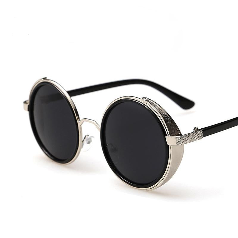 Unique Men Round Coating Sun Glasses