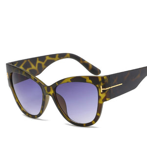 Retro Cat Eye Wood Grain Sunglass