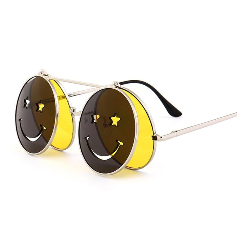 Vintage Round Retro SteamPunk Sunglass