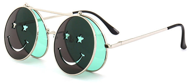 Vintage Round Retro SteamPunk Sunglass