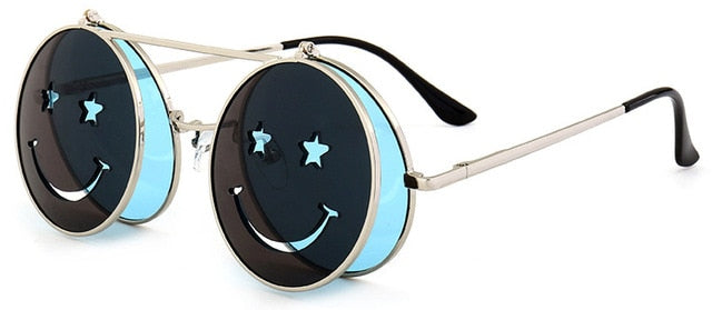 Vintage Round Retro SteamPunk Sunglass