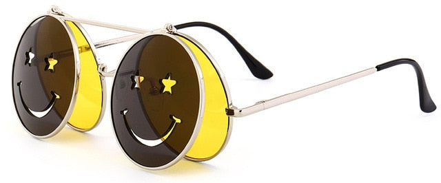 Vintage Round Retro SteamPunk Sunglass