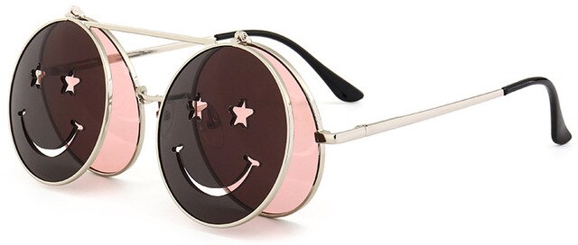 Vintage Round Retro SteamPunk Sunglass