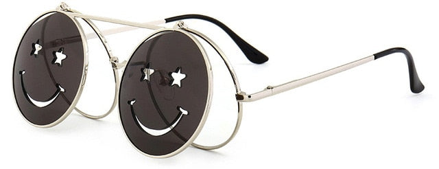 Vintage Round Retro SteamPunk Sunglass