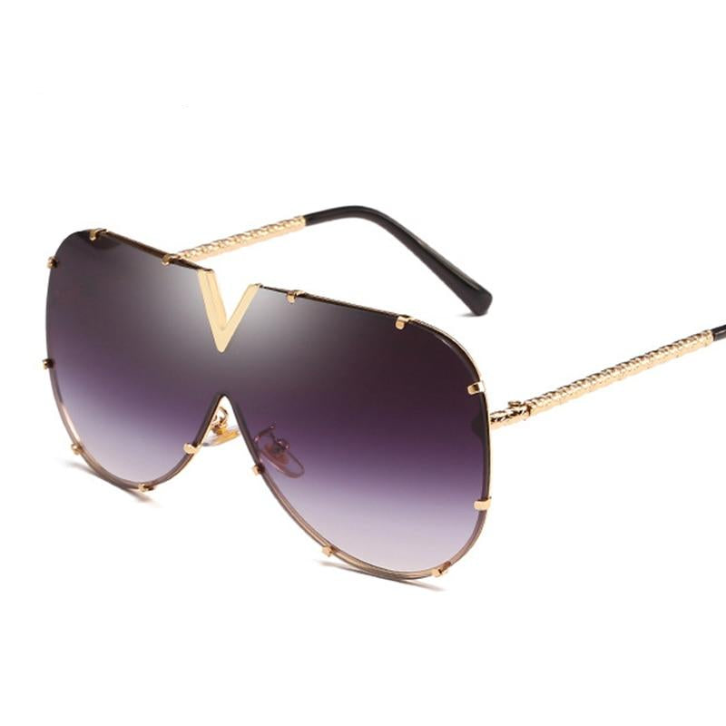 Oversize Oval Sunglasses