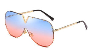 Oversize Oval Sunglasses