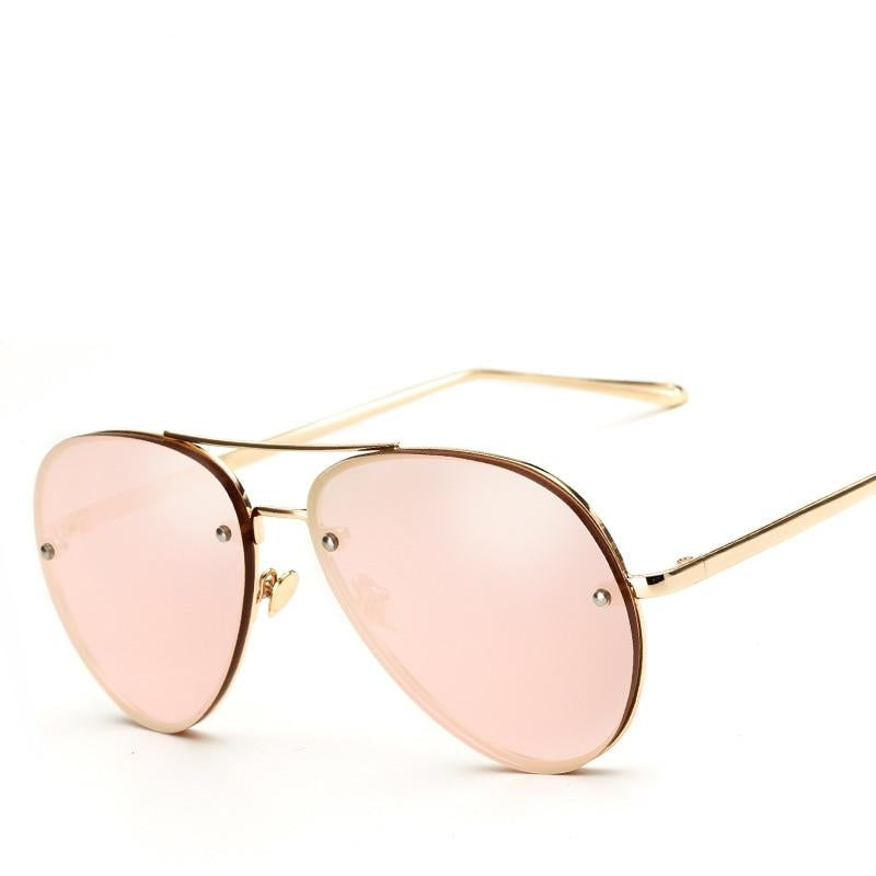 Rose Gold Mirror Sunglass