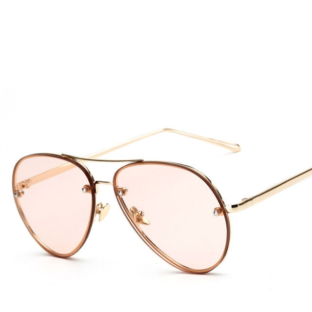 Rose Gold Mirror Sunglass