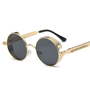 Retro Round Gothic Steampunk Sunglass