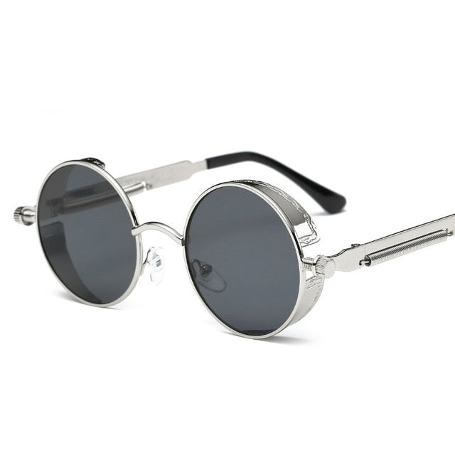 Retro Round Gothic Steampunk Sunglass