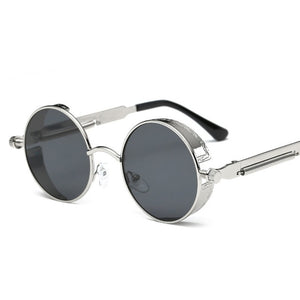 Retro Round Gothic Steampunk Sunglass