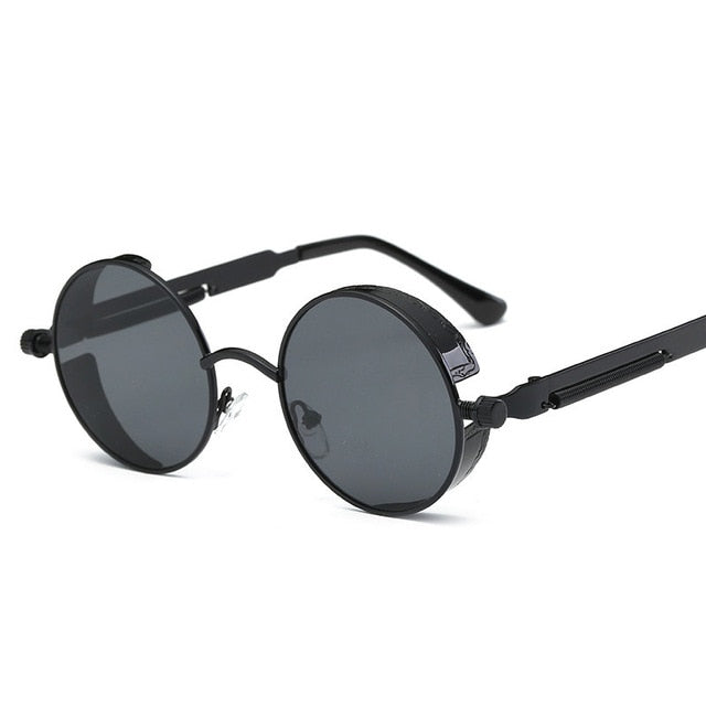Retro Round Gothic Steampunk Sunglass