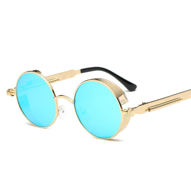 Retro Round Gothic Steampunk Sunglass