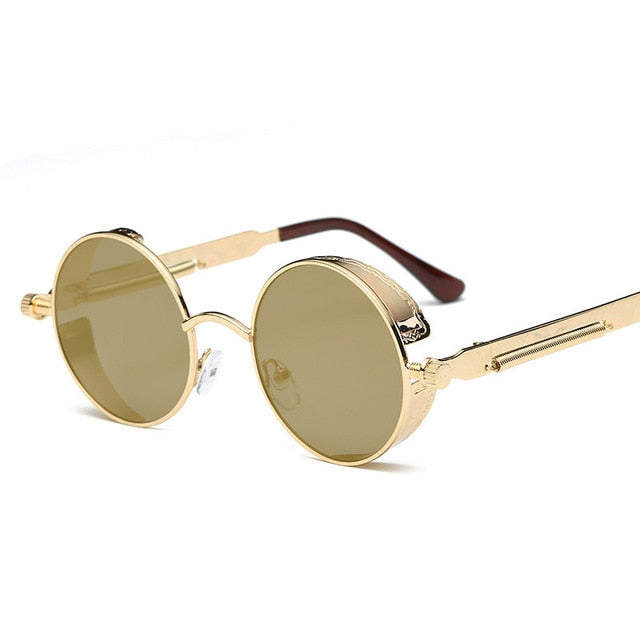 Retro Round Gothic Steampunk Sunglass