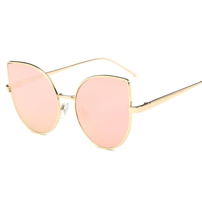 Gold Mirror Cat Eye Sunglass