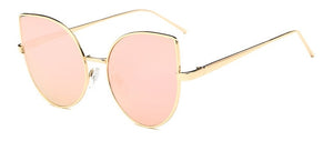 Gold Mirror Cat Eye Sunglass