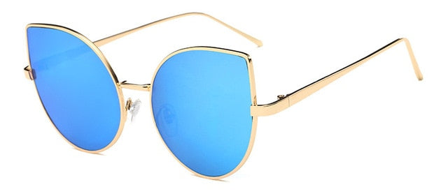 Gold Mirror Cat Eye Sunglass