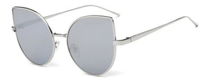 Gold Mirror Cat Eye Sunglass