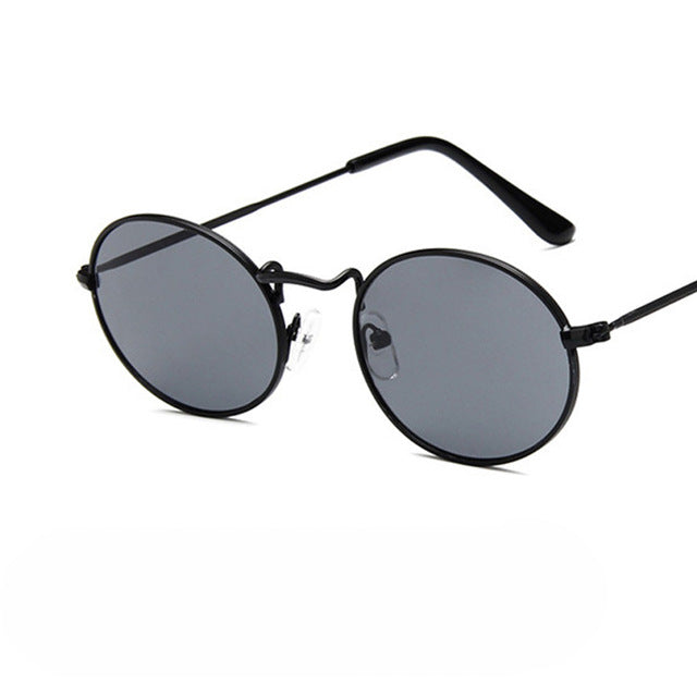 Retro Red Oval Sunglass