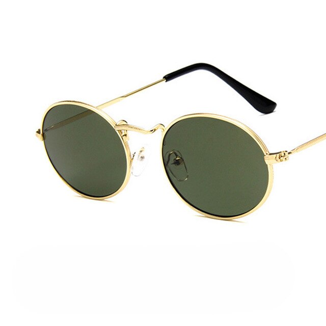 Retro Red Oval Sunglass