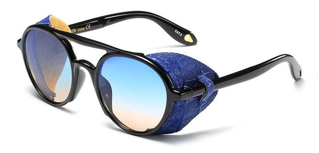 Retro Gothic Leather Sunglass