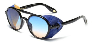 Retro Gothic Leather Sunglass