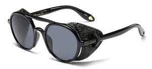 Retro Gothic Leather Sunglass