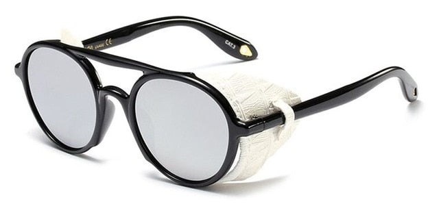 Retro Gothic Leather Sunglass