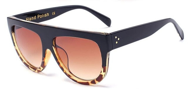 Rivet Shades Flat Oversize Sunglass