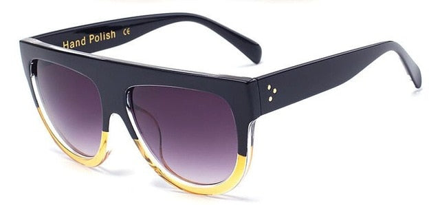 Rivet Shades Flat Oversize Sunglass