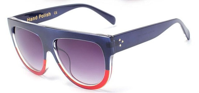 Rivet Shades Flat Oversize Sunglass