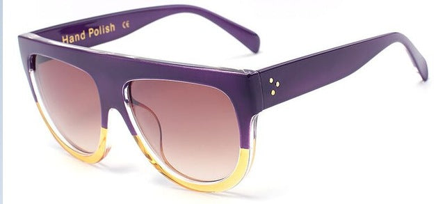 Rivet Shades Flat Oversize Sunglass