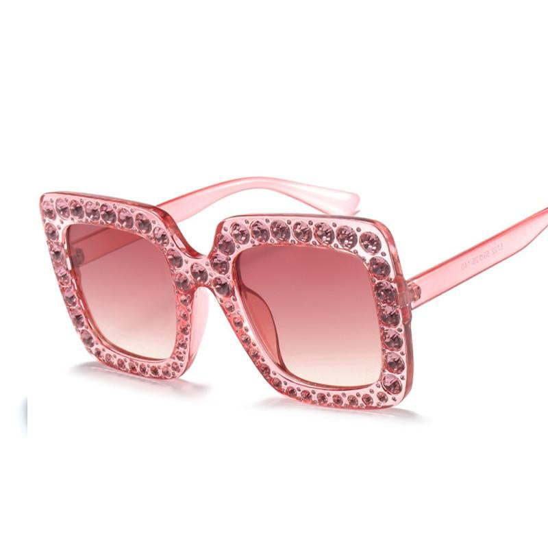Rhinestone Square Sunglass
