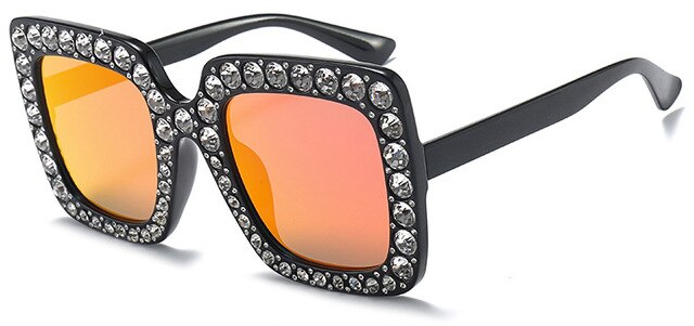 Rhinestone Square Sunglass