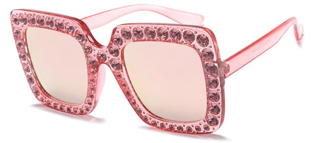Rhinestone Square Sunglass