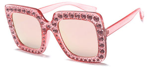 Rhinestone Square Sunglass