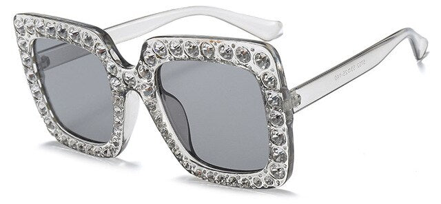 Rhinestone Square Sunglass