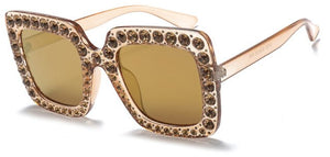 Rhinestone Square Sunglass