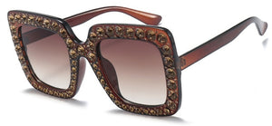 Rhinestone Square Sunglass