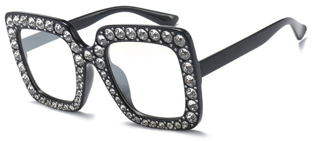Rhinestone Square Sunglass