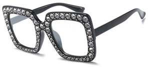 Rhinestone Square Sunglass