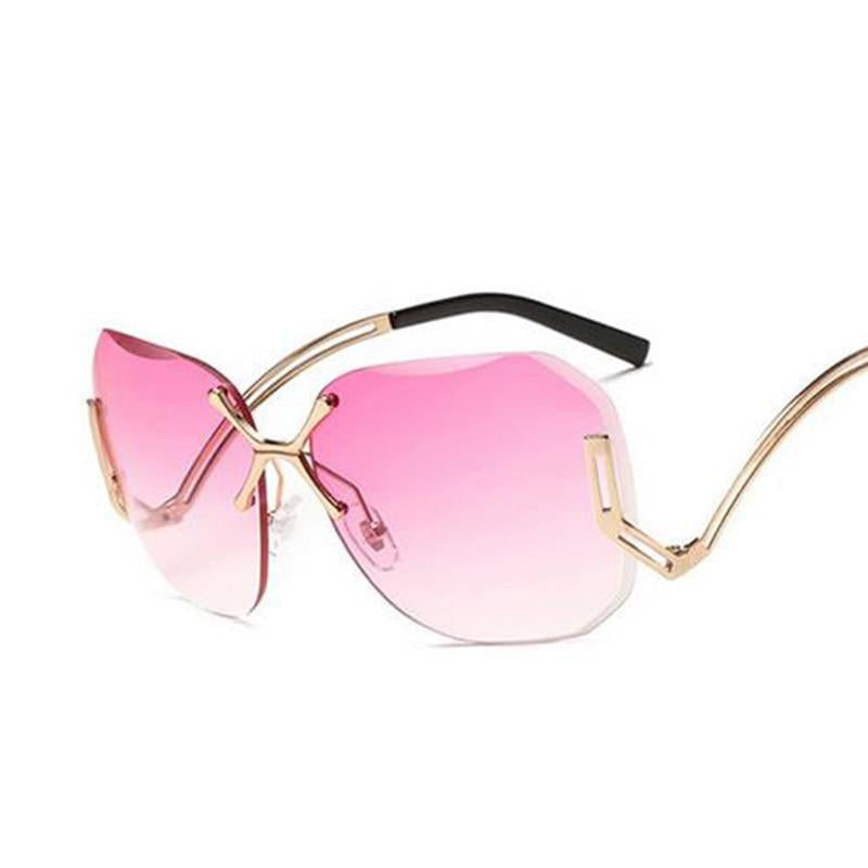 Rimless Pink Sunglass