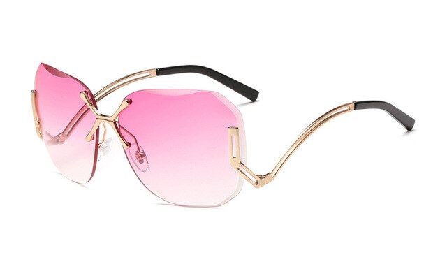 Rimless Pink Sunglass