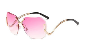 Rimless Pink Sunglass