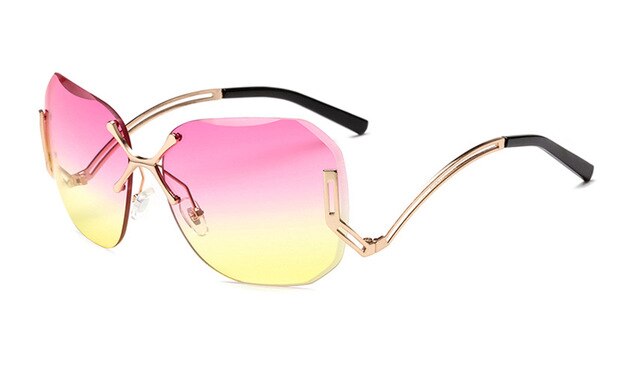 Rimless Pink Sunglass